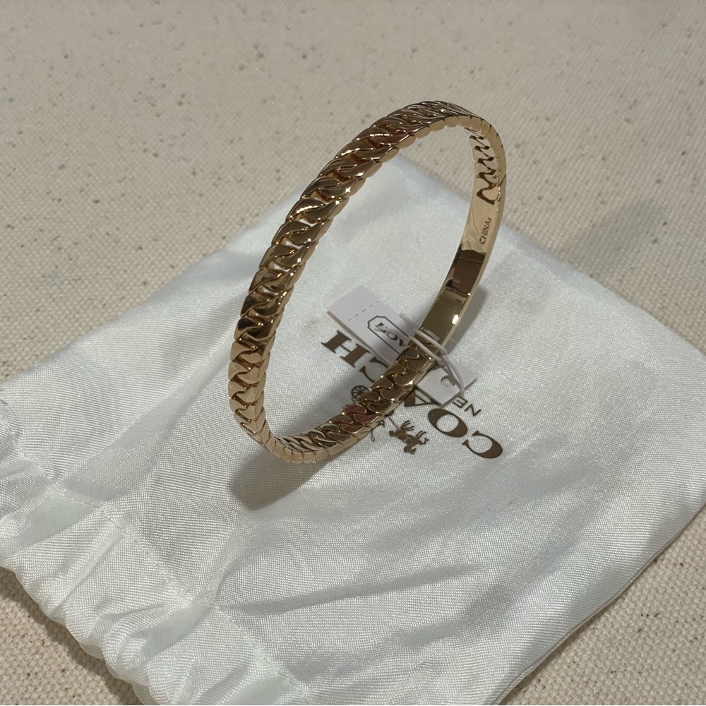 Coach Gold Chain Bangle